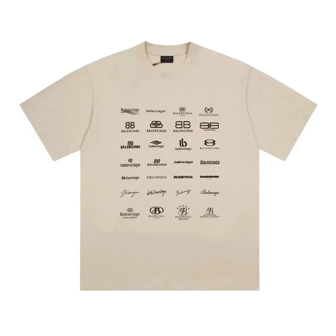 Balenciaga T-Shirts Short-Sleeve Logo Graphic T-Shirt image 12
