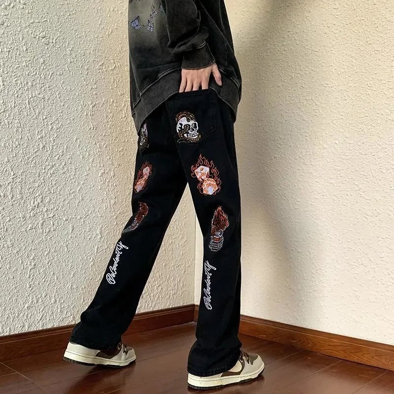 Unbranded Jeans Loose-fit graphic printed — 05