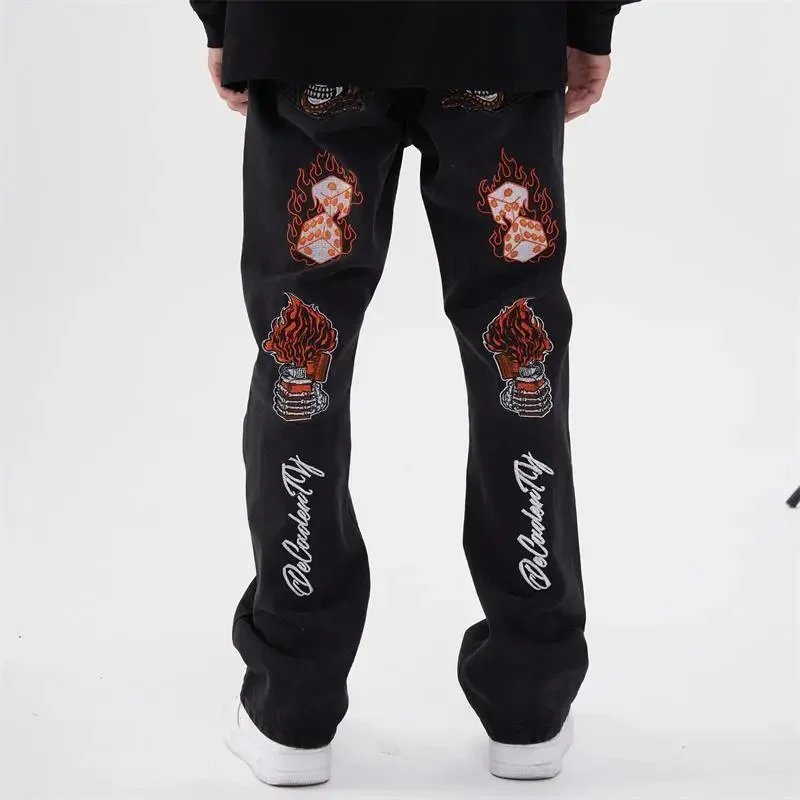 Unbranded Jeans Loose-fit graphic printed — 25