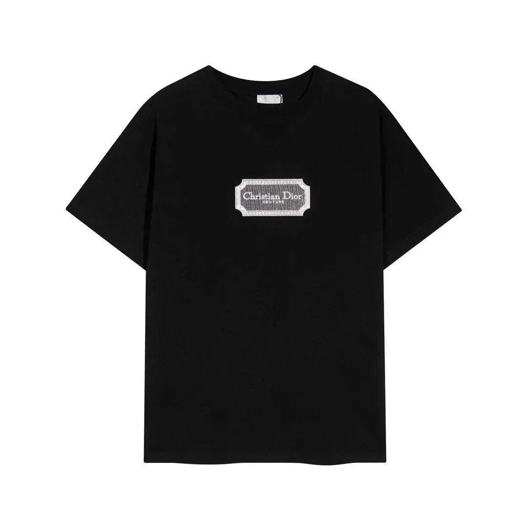 Dior T-Shirts Short-Sleeve Crew-Neck Logo T-Shirt — 23