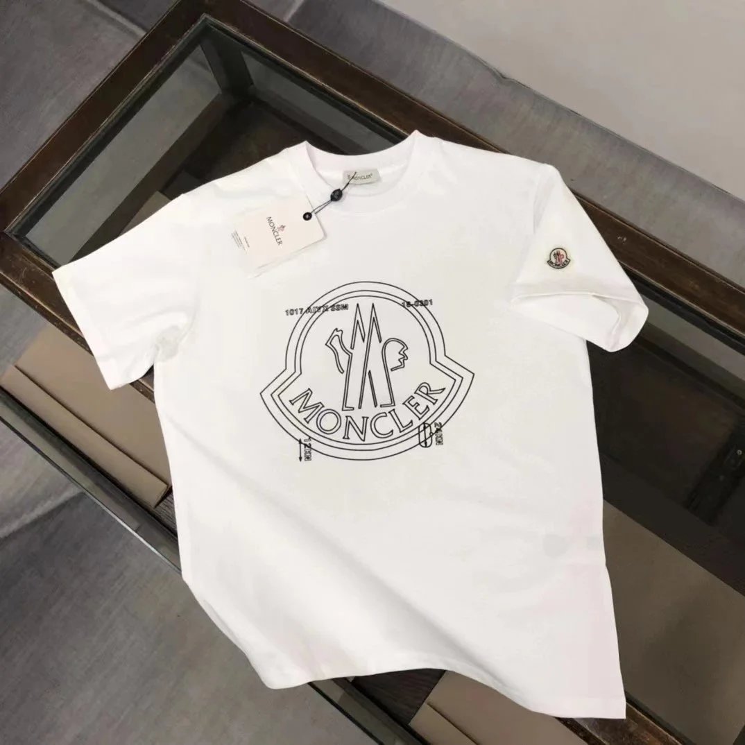 Moncler T-Shirts Short-sleeve graphic logo T-shirt image 3