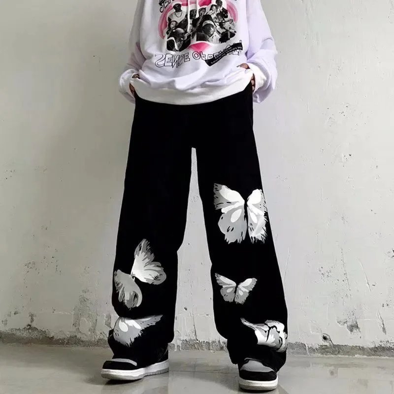 Unbranded Jeans Loose-fit graphic printed image 14