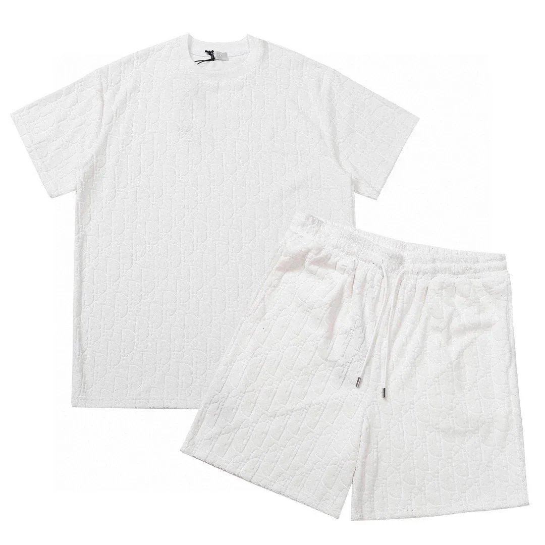 Louis Vuitton Matching Sets Monogram short-sleeve T-shirt and shorts set — 02 white