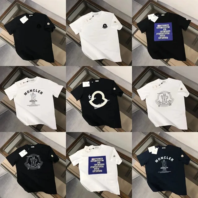 Moncler T-Shirts Short-sleeve graphic logo T-shirt product detail image 1