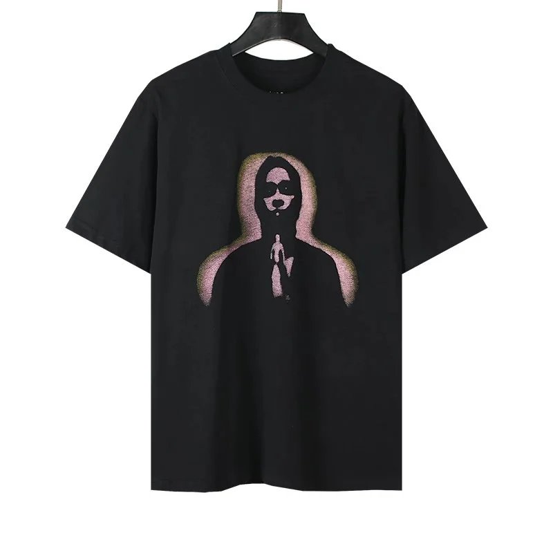Moncler T-Shirts Short-sleeve graphic logo T-shirt — 30 black