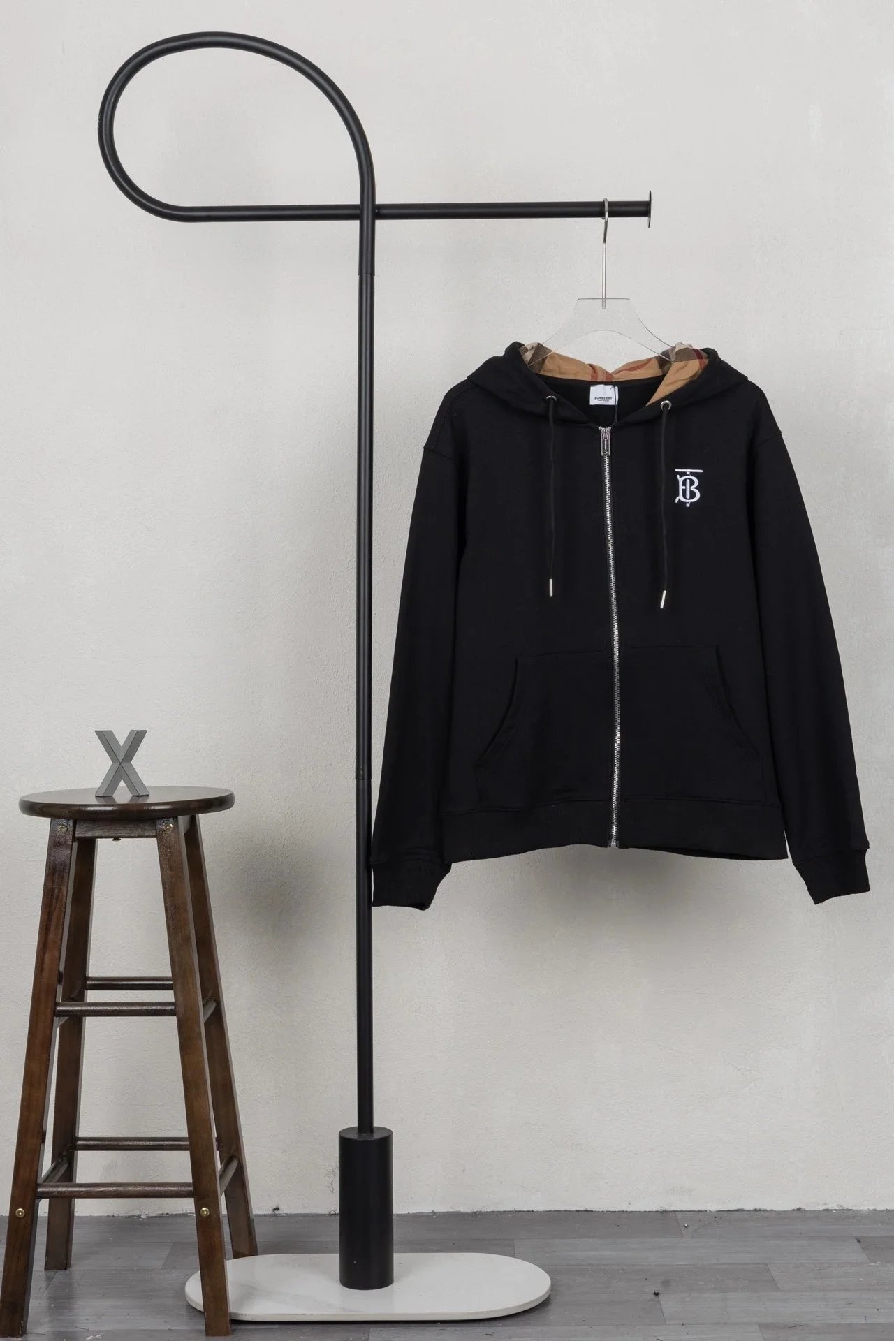 Burberry Hoodies & Sweatshirts Logo and check-detail — 9*Top quality