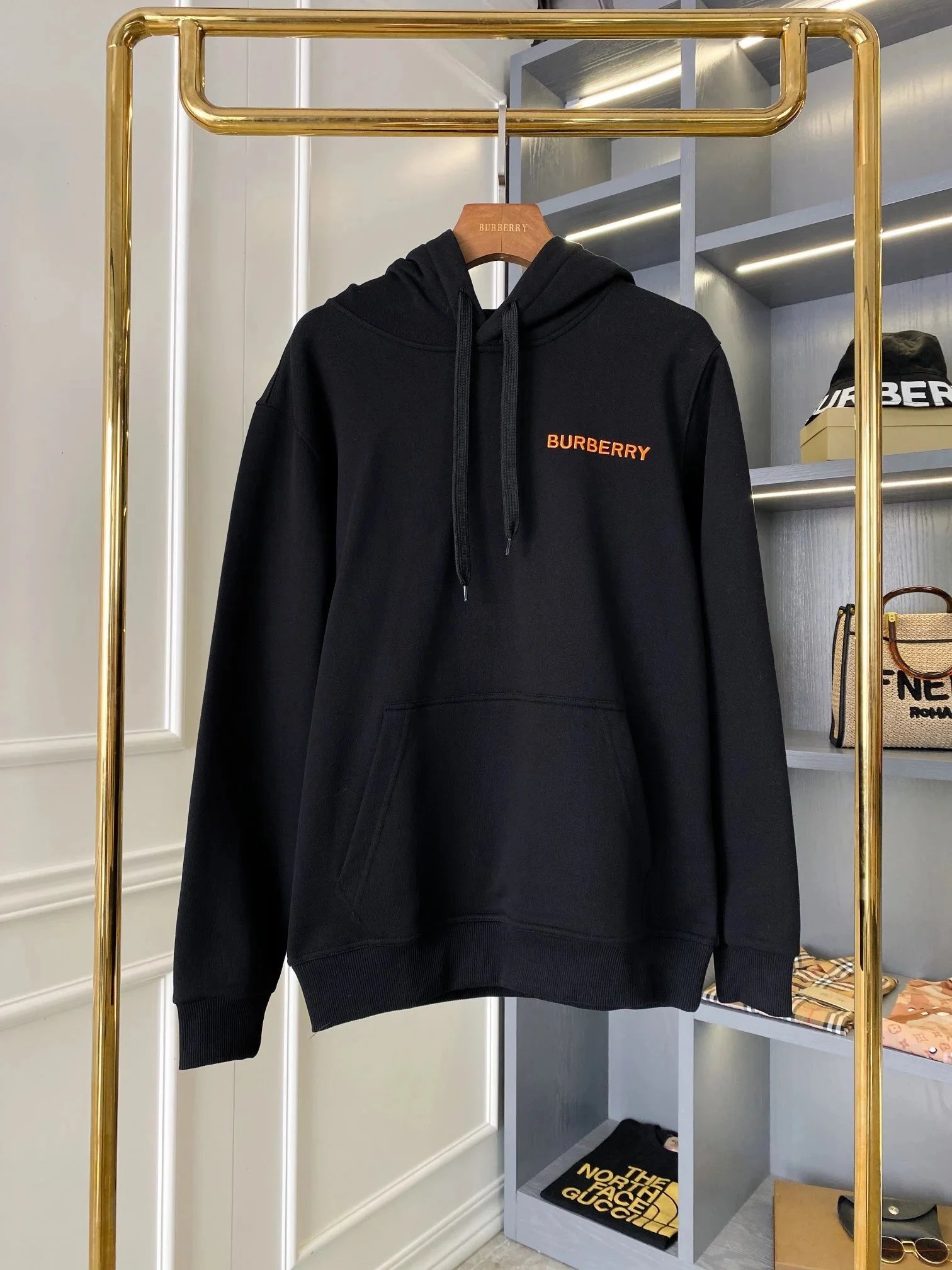 Burberry Hoodies & Sweatshirts Logo and check-detail — 31*Top quality