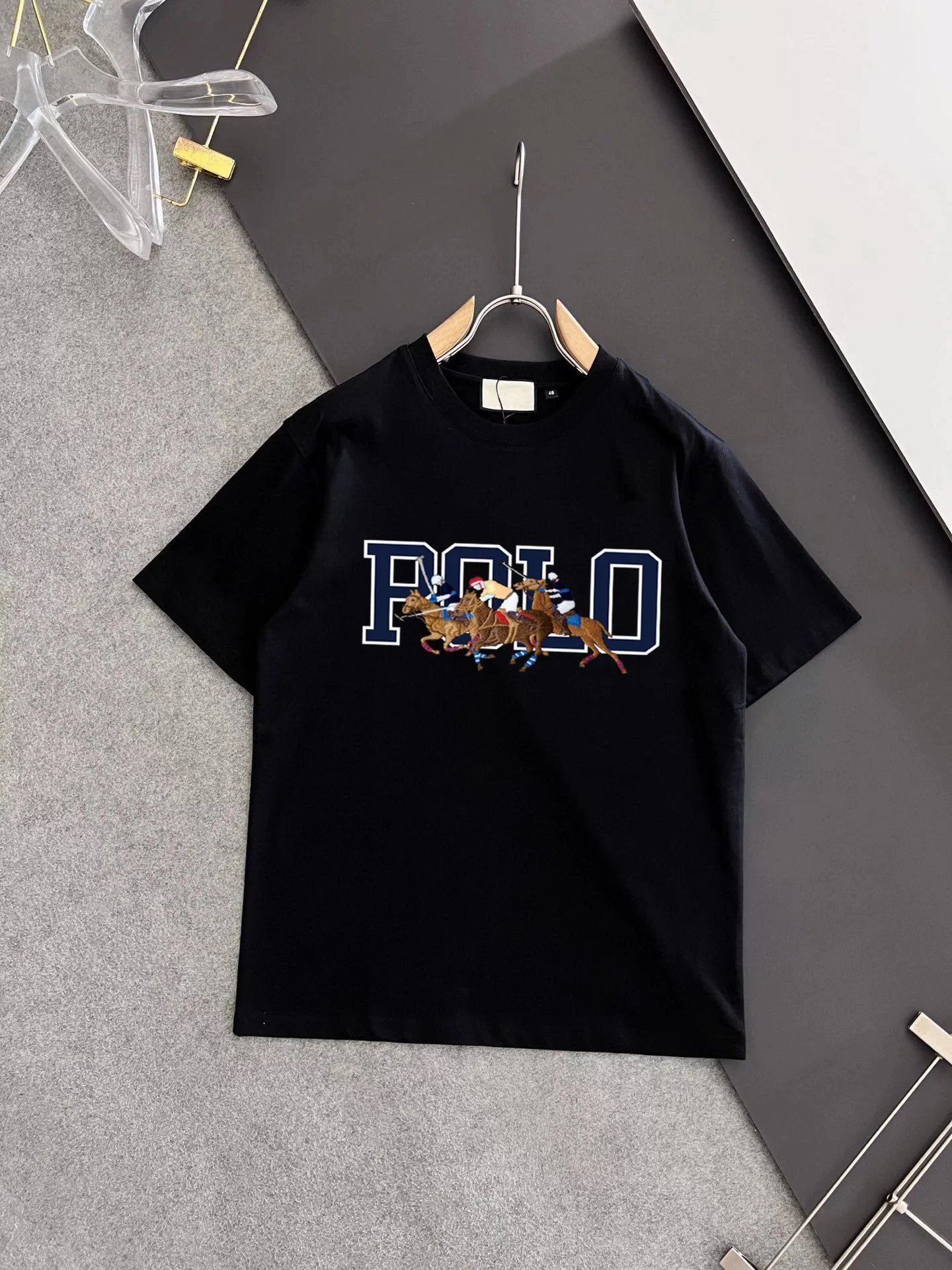 Dior Matching Sets Short-Sleeve Graphic T-Shirt and Drawstring Shorts Set — 14 black
