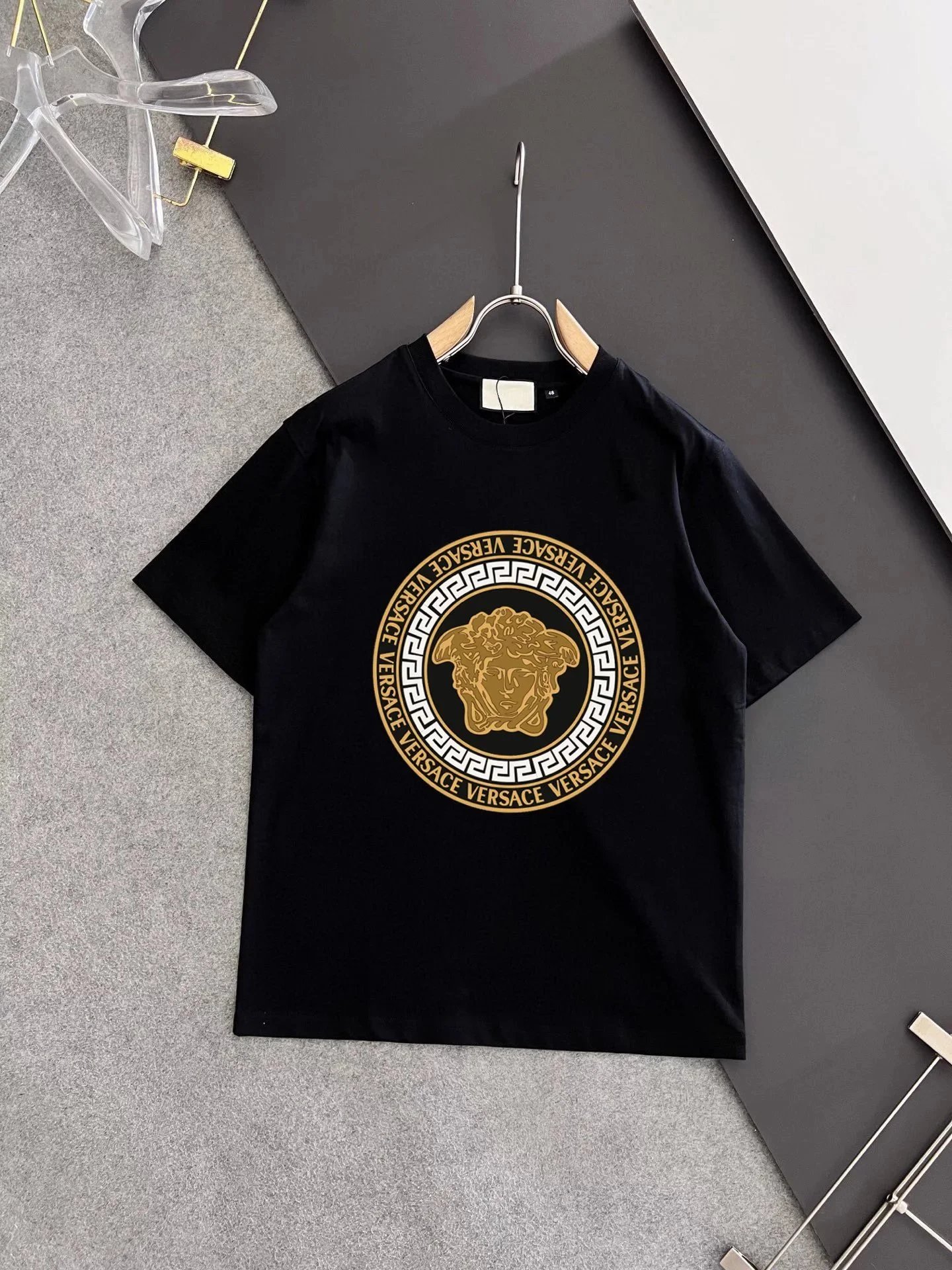 Dior Matching Sets Short-Sleeve Graphic T-Shirt and Drawstring Shorts Set — 19 black