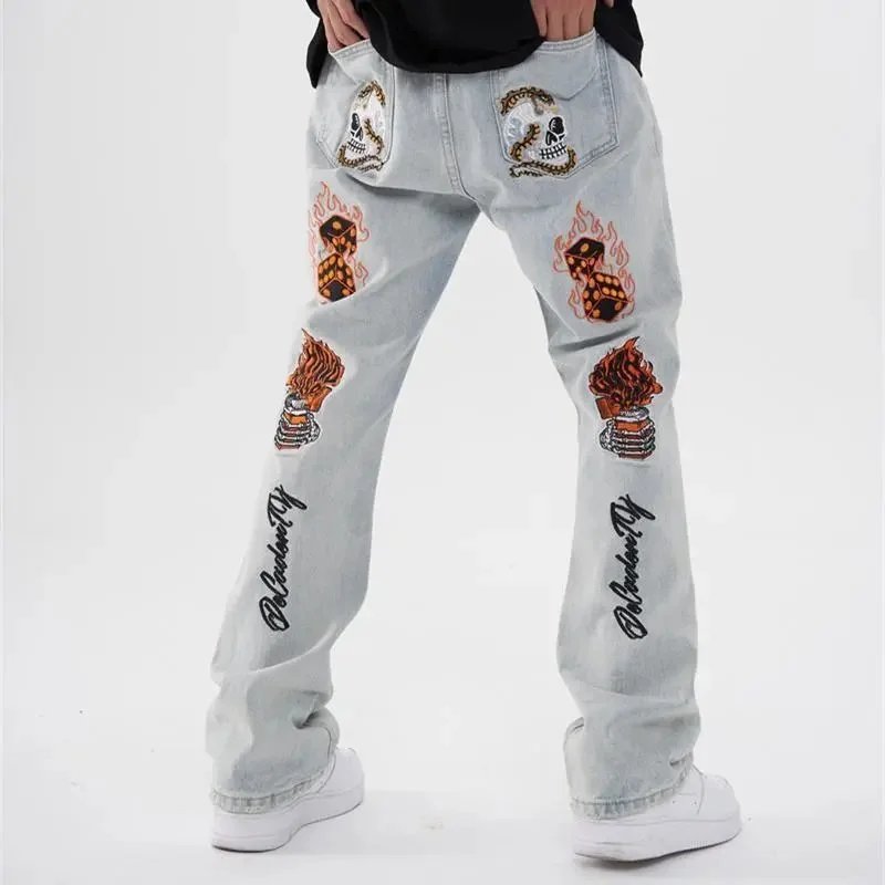 Unbranded Jeans Loose-fit graphic printed — 26