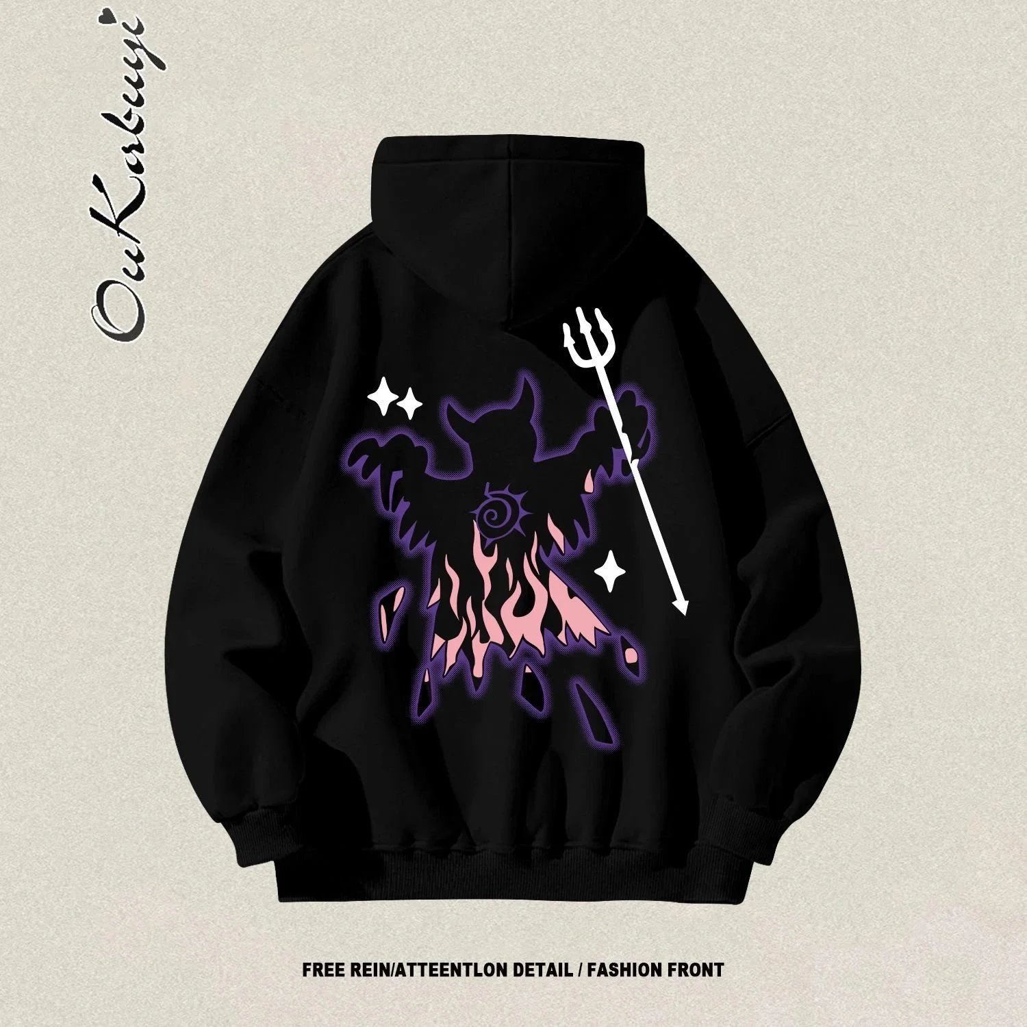 Unbranded Hoodies & Sweatshirts Oversized graphic print pullover image 14