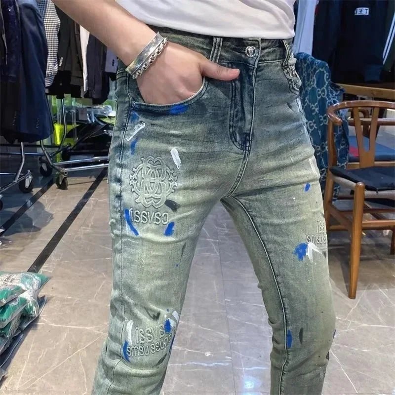 Unbranded Jeans Loose-Fit Graphic and Distressed Designs — 21