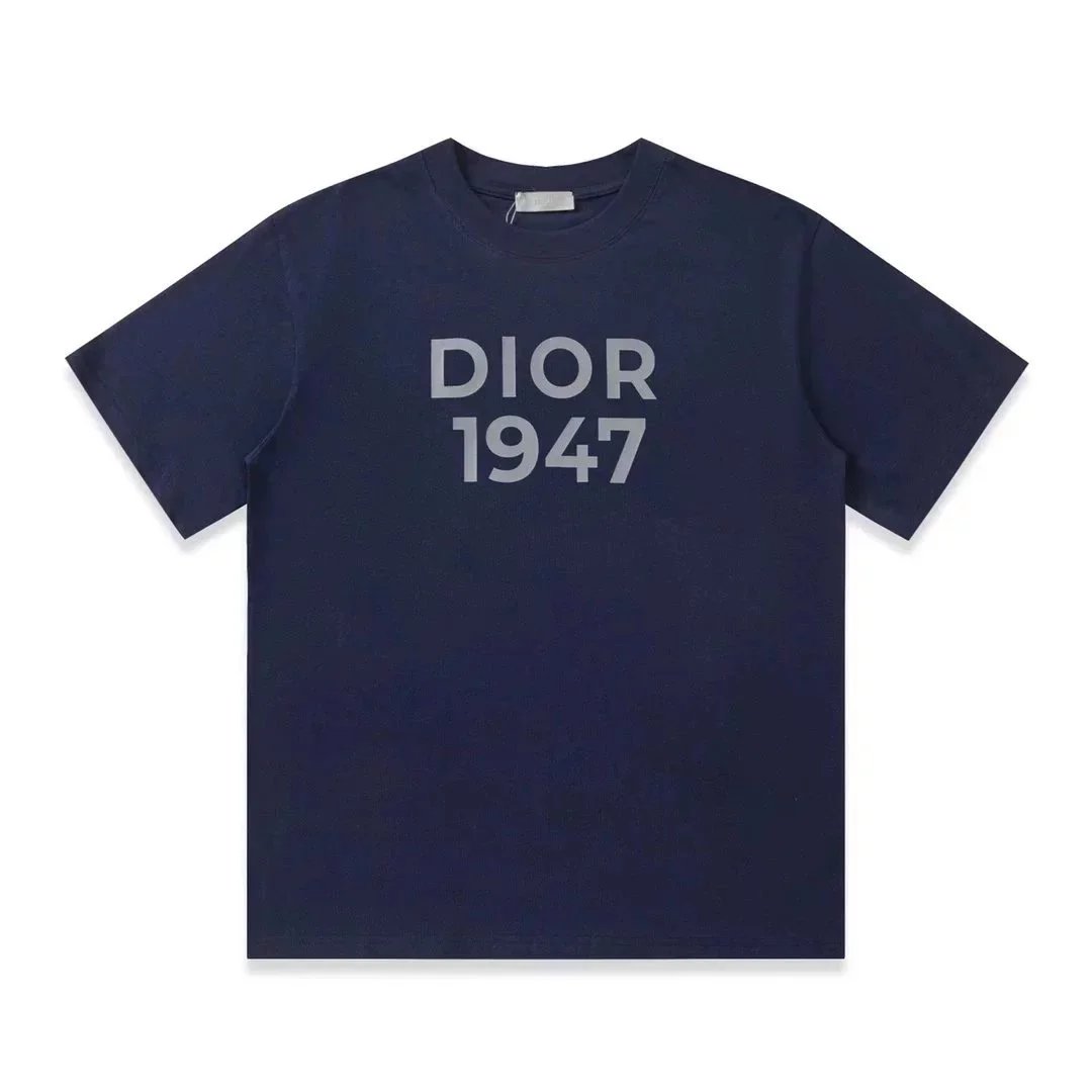 Dior T-Shirts Short-Sleeve Crew-Neck Logo T-Shirt — 31