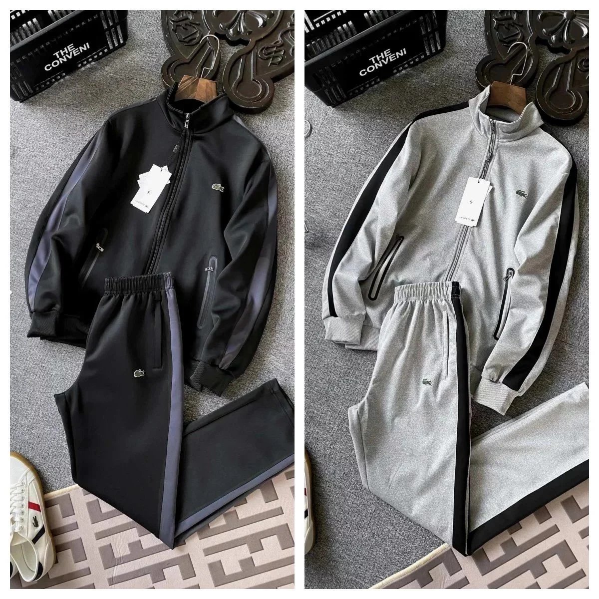 Lacoste Matching Sets Zip-Up Track Jacket and Pants Set image 2