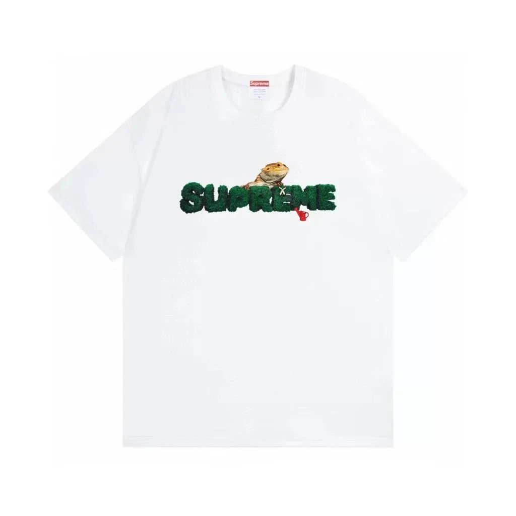 Supreme T-Shirts Short-Sleeve Graphic Print — 51 white*Top quality