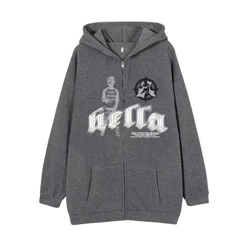 Unbranded Hoodies & Sweatshirts Graphic Print — 37 gray