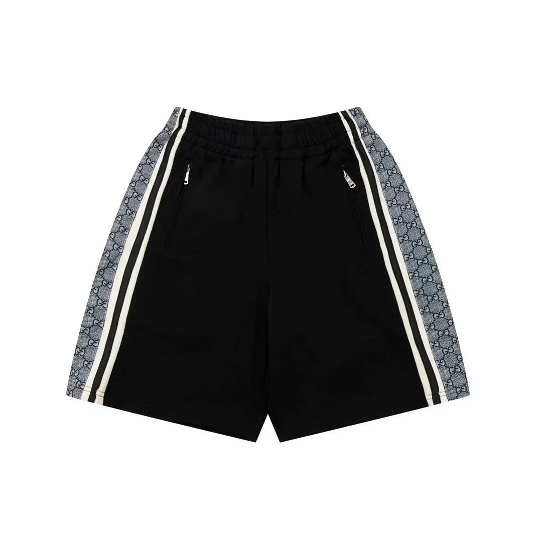 Lacoste Matching Sets Zip-Up Track Jacket and Pants Set — 2 Black shorts 002