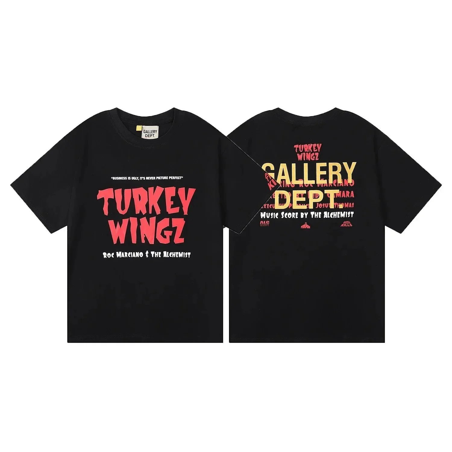 Gallery Dept. T-Shirts Graphic Short-Sleeve T-Shirt — 17 Black*High version