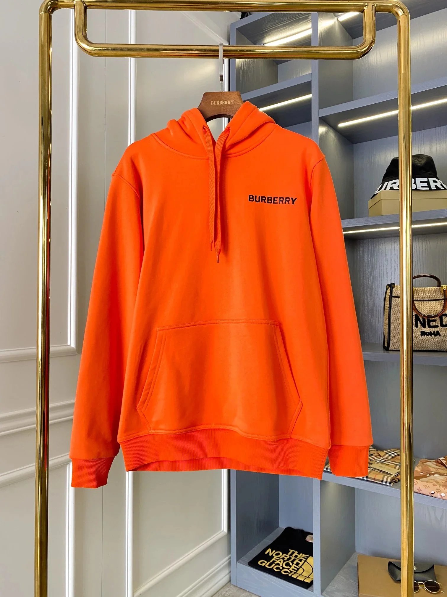 Burberry Hoodies & Sweatshirts Logo and check-detail — 26*Top quality
