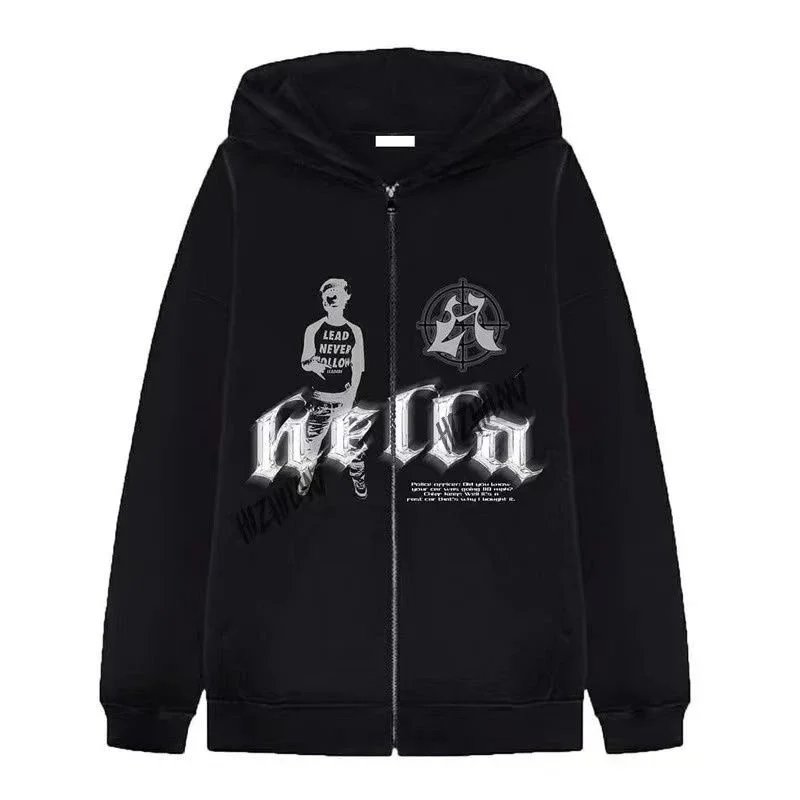 Unbranded Hoodies & Sweatshirts Graphic Print — 39 black