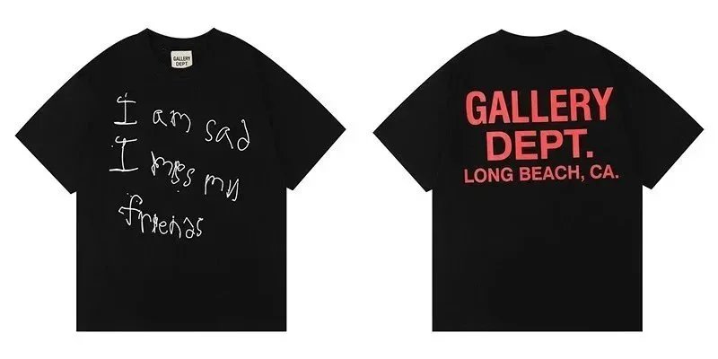 Gallery Dept. T-Shirts Graphic Short-Sleeve T-Shirt — 34 Black*High version