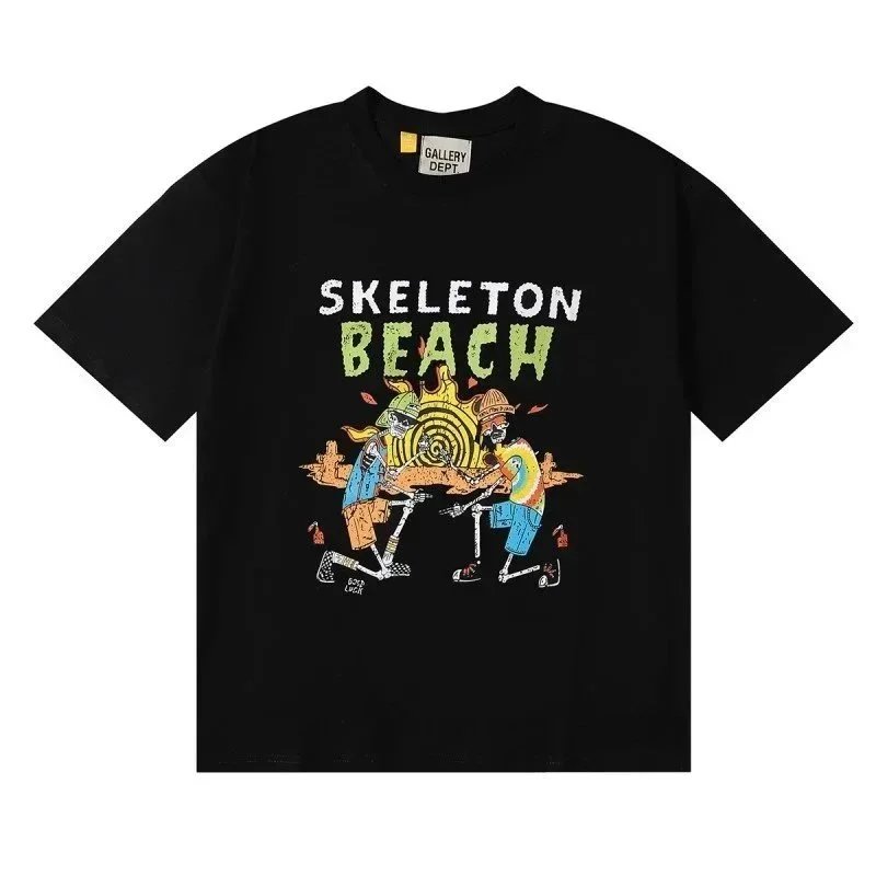 Gallery Dept. T-Shirts Graphic Short-Sleeve T-Shirt — 39 Black*High version