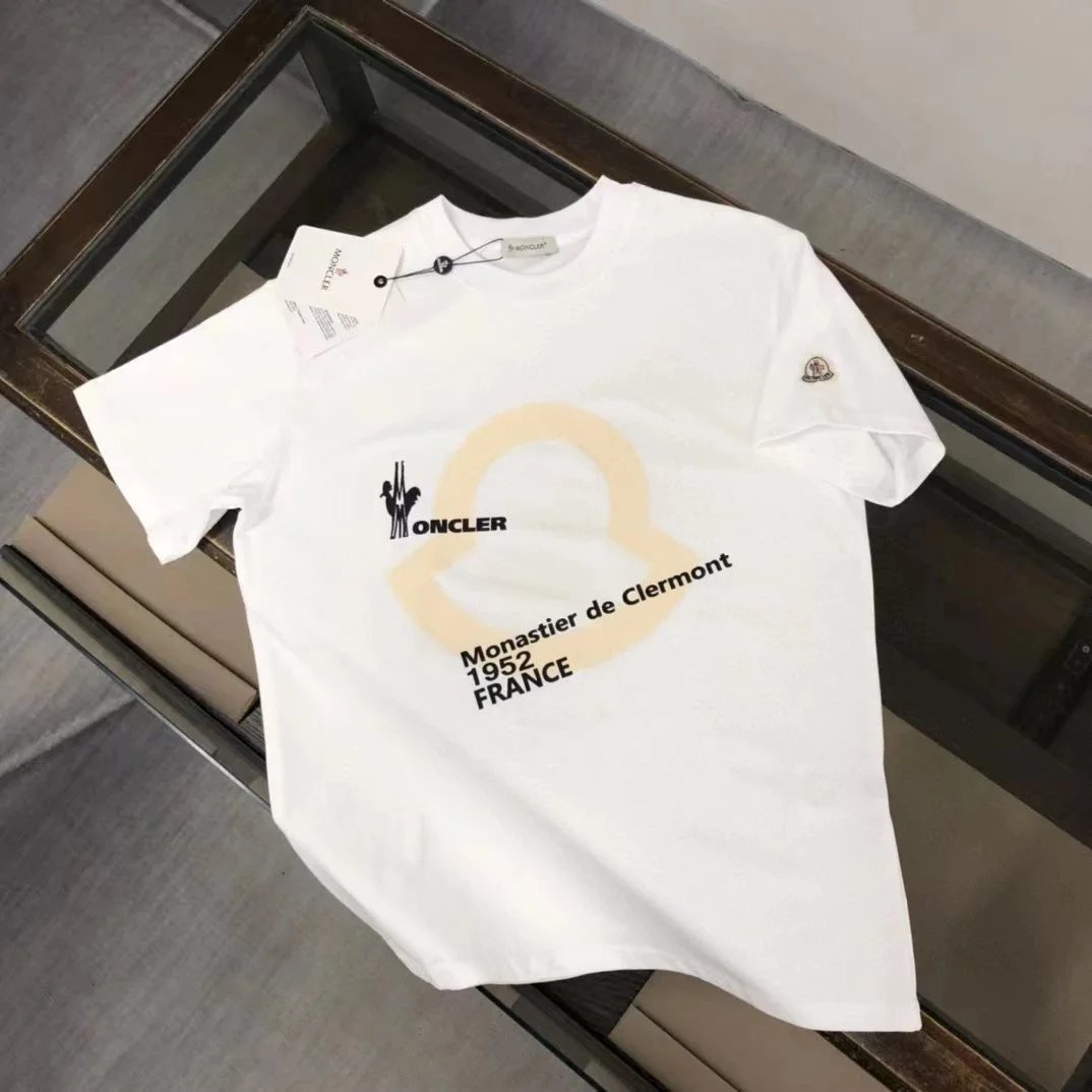 Moncler T-Shirts Short-sleeve graphic logo T-shirt image 6