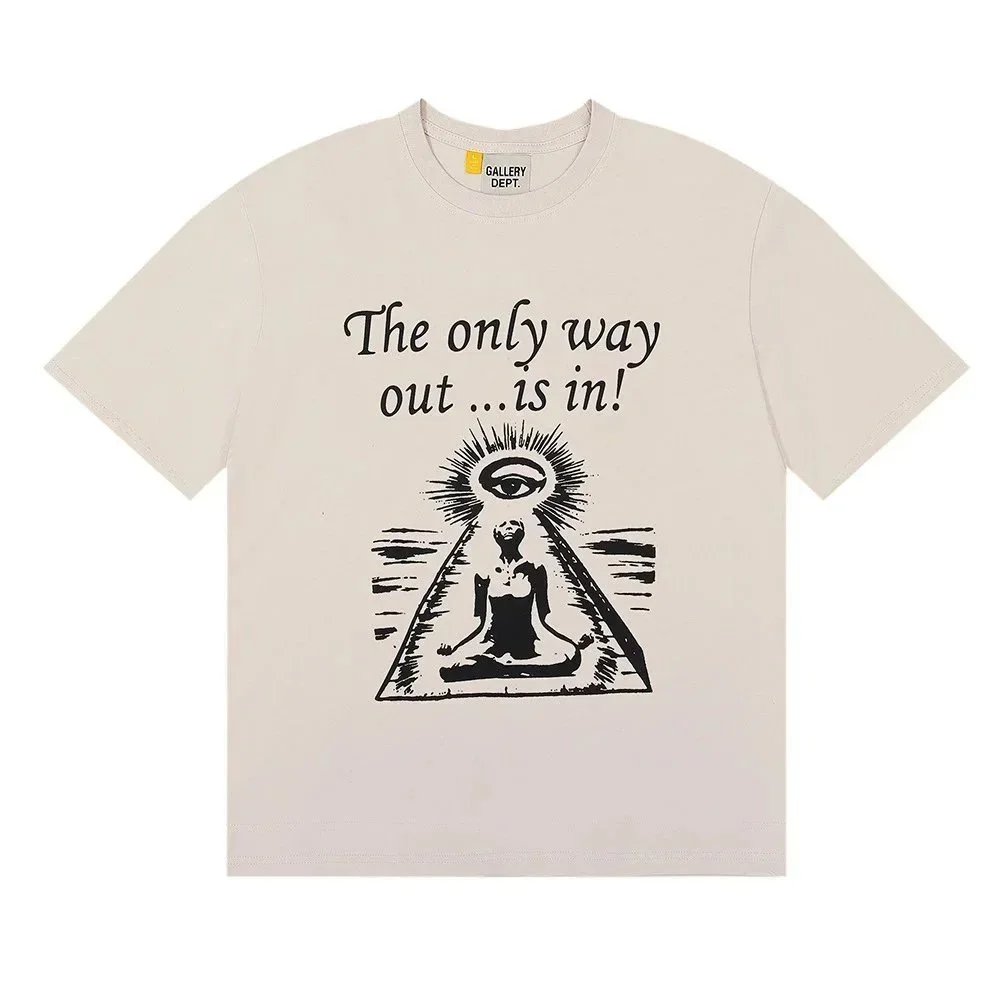 Gallery Dept. T-Shirts Graphic Short-Sleeve T-Shirt — 19 Khaki*High version