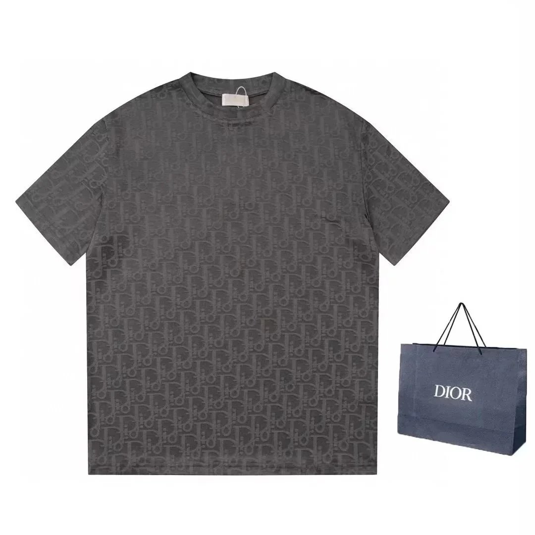 Dior T-Shirts Short-Sleeve Crew-Neck Logo T-Shirt image 4
