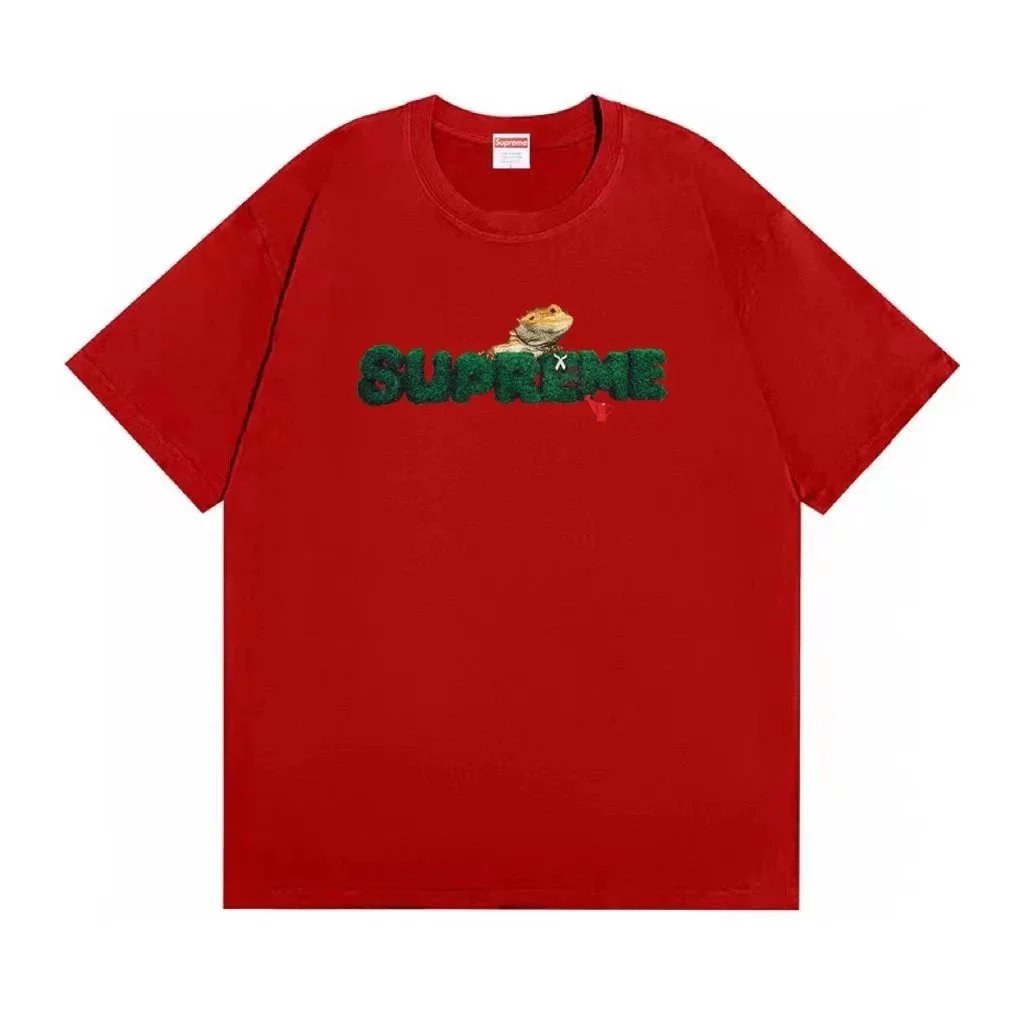 Supreme T-Shirts Short-Sleeve Graphic Print — 51 Red*Top quality