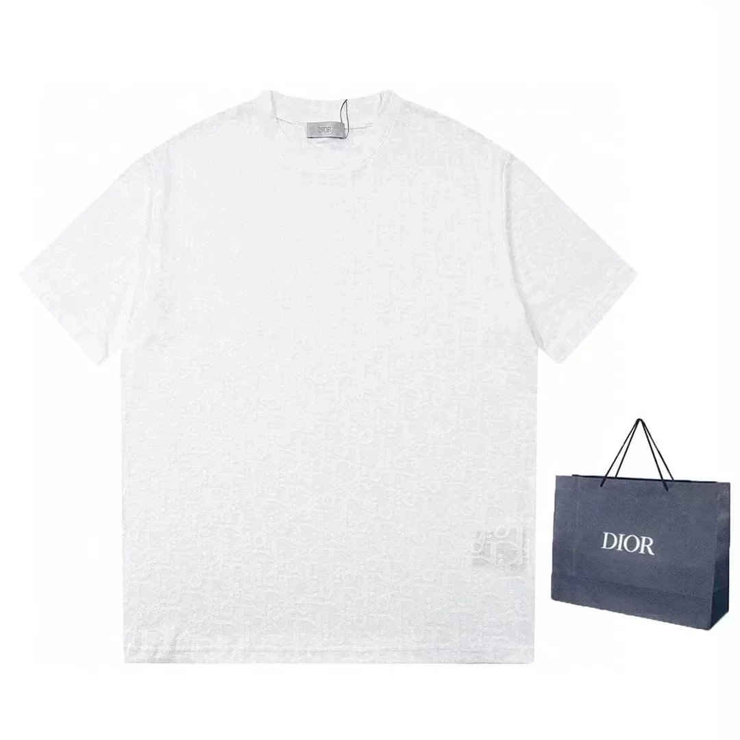 Dior T-Shirts Short-Sleeve Crew-Neck Logo T-Shirt — 13