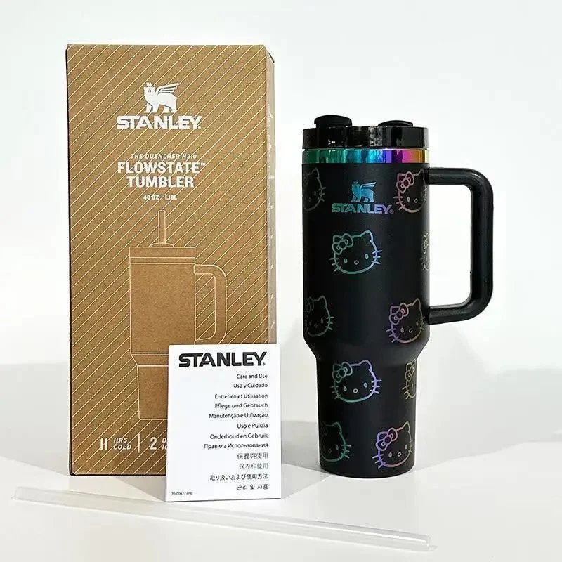 Stanley Uncategorized Quencher H2.0 FlowState 40 oz Tumbler — 9 KT black*high quality