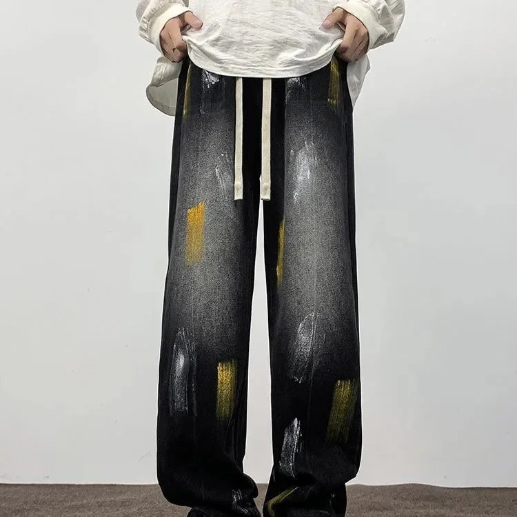 Unbranded Jeans Loose-Fit Graphic and Distressed Designs image 2