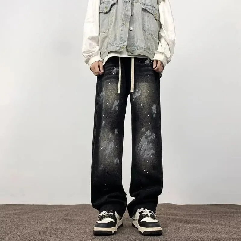 Unbranded Jeans Loose-Fit Graphic and Distressed Designs image 5