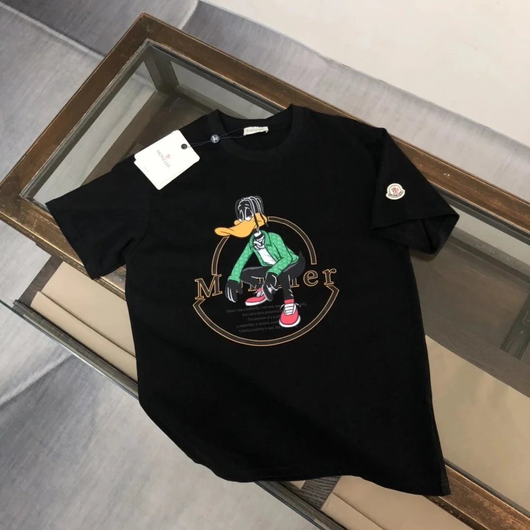 Moncler T-Shirts Short-Sleeve Logo T-Shirt — cp-13*Top quality