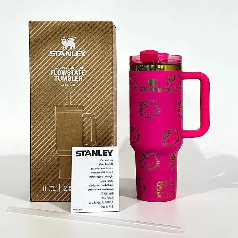 Stanley Uncategorized Quencher H2.0 FlowState 40 oz Tumbler — 6 KT Rose red*high quality