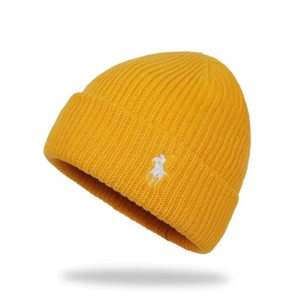 Polo Ralph Lauren Hats Rib-Knit Cuffed Beanie with Embroidered Pony — 09*Top quality