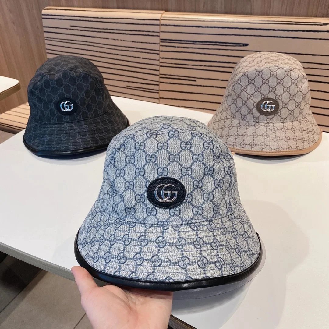 Gucci Hats Logo-print baseball caps and bucket — 12