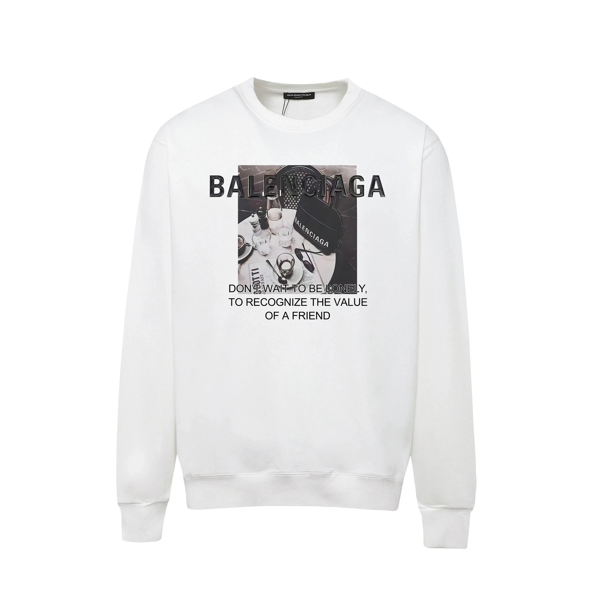 Balenciaga Hoodies & Sweatshirts Graphic Crewneck Sweatshirt image 13