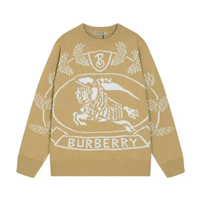 Burberry Knitwear Logo knit sweater and hooded product detail image 6