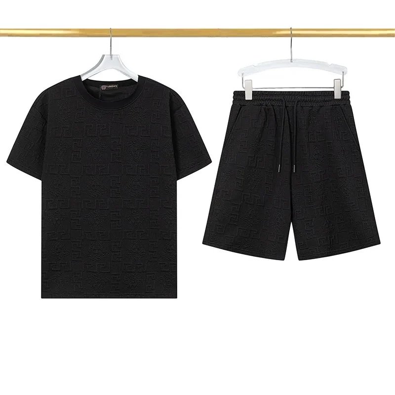 Louis Vuitton Matching Sets Monogram Short-Sleeve T-Shirt and Shorts Set — 14 black