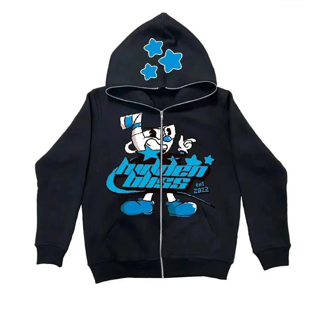 Unbranded Hoodies & Sweatshirts Graphic Print — 35 black