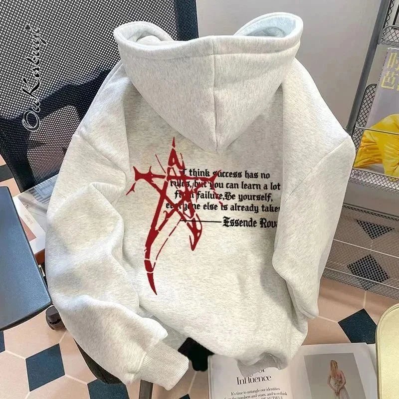Unbranded Hoodies & Sweatshirts Oversized graphic print pullover — 14 white