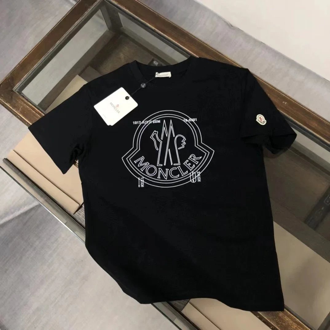 Moncler T-Shirts Short-sleeve graphic logo T-shirt image 4