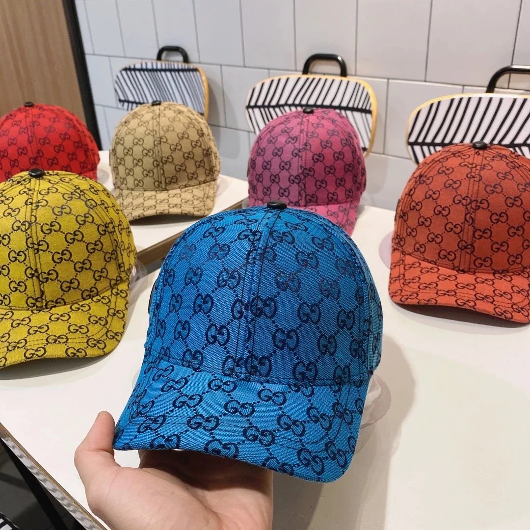 Gucci Hats Logo-print baseball caps and bucket — 32 blue