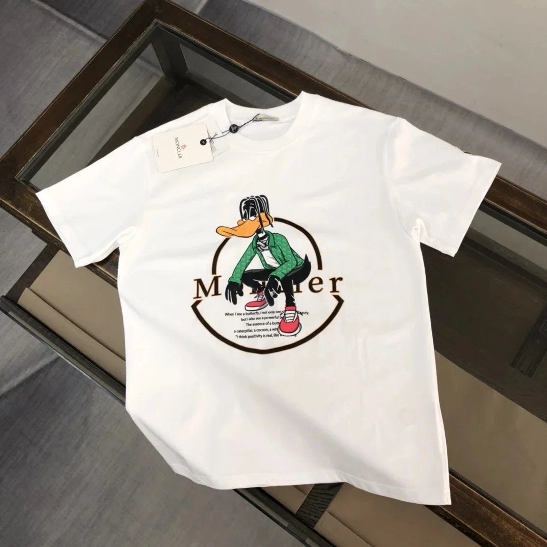 Moncler T-Shirts Short-Sleeve Logo T-Shirt — cp-12*Top quality