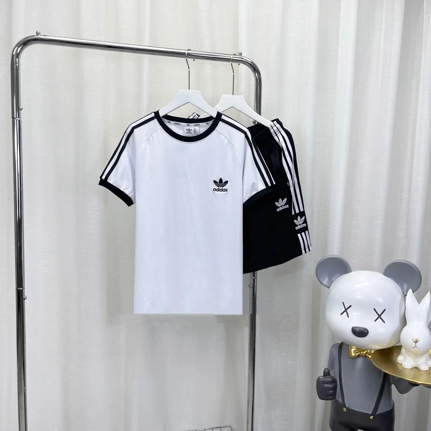 Adidas Matching Sets Short-Sleeve T-Shirt and Shorts Set image 3