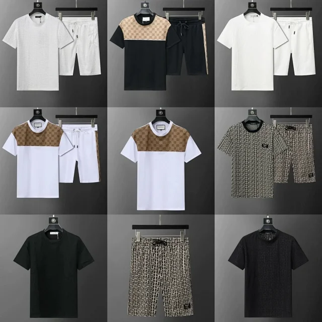 Gucci Matching Sets Short-Sleeve T-Shirt and Drawstring Shorts Set product detail image 1