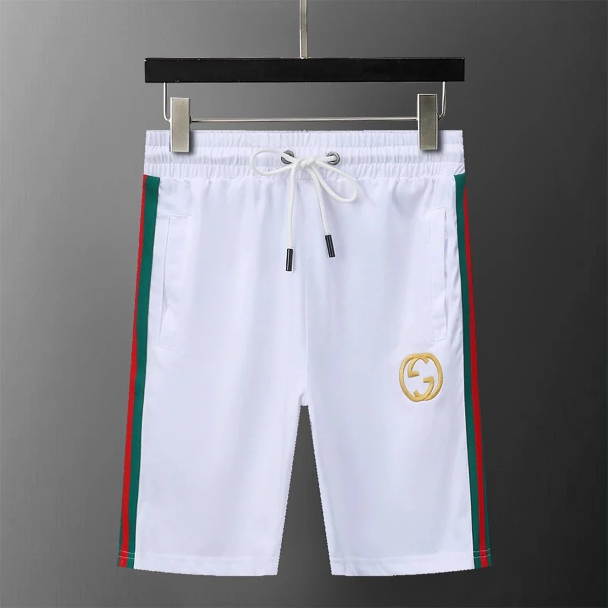 Gucci Matching Sets Short-Sleeve T-Shirt and Drawstring Shorts Set — 37 white