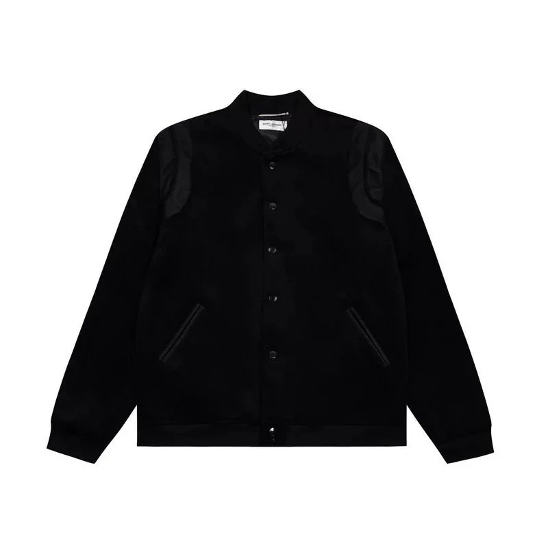 Saint Laurent Jackets Varsity Jacket with Contrast Shoulder Panels image 5